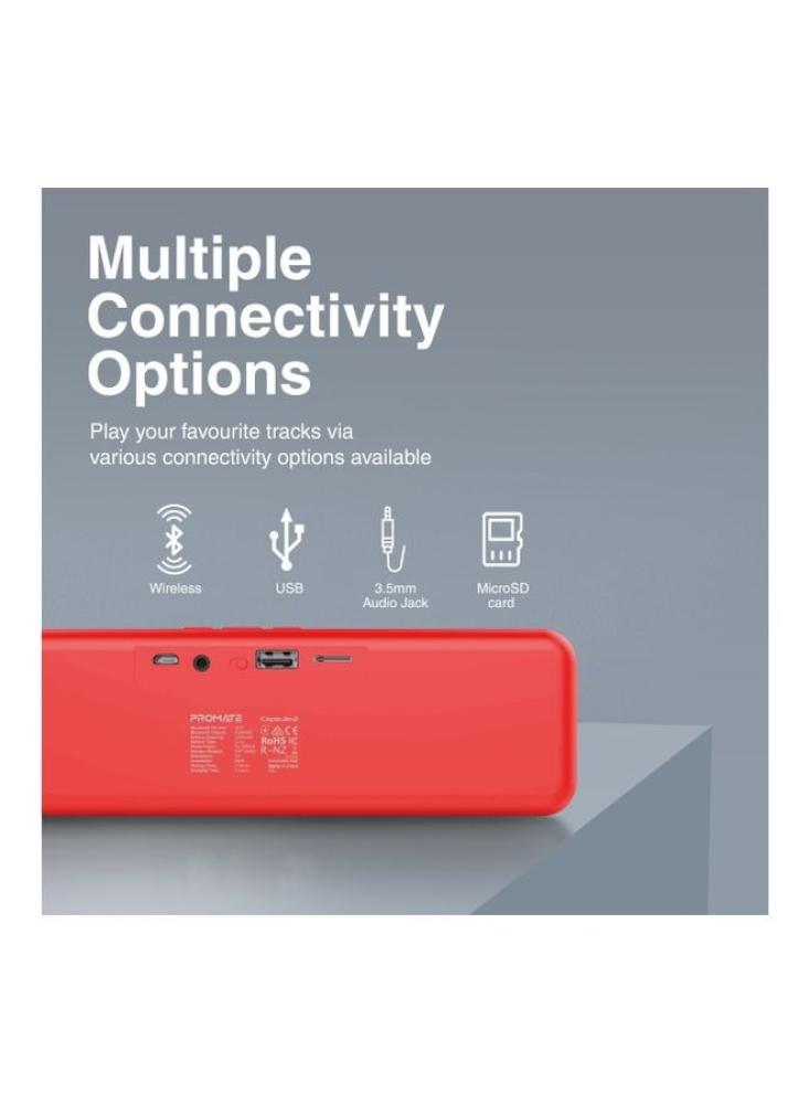 مكبر صوت بروميت Portable Wireless أحمر