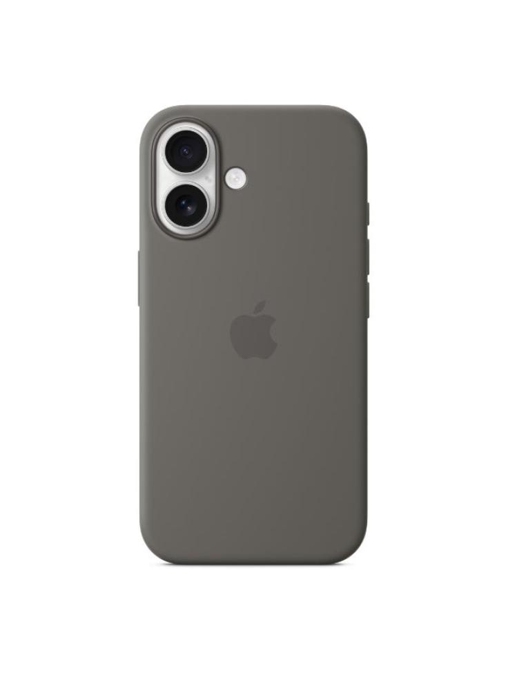 غطاء حماية أبل iPhone 16 Silicone رمادي