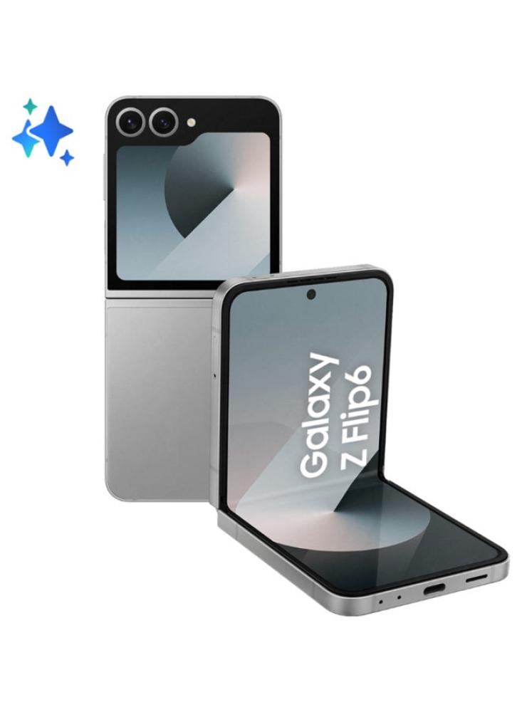 جوال سامسونج Galaxy Z Flip 6 رام 12 جيجابايت 256 جيجابايت 5G فضي