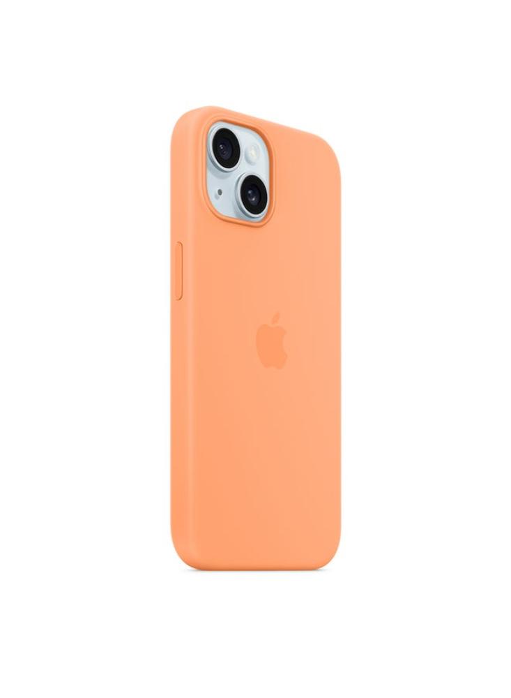 غطاء حماية أبل iPhone 15 Silicone برتقالي