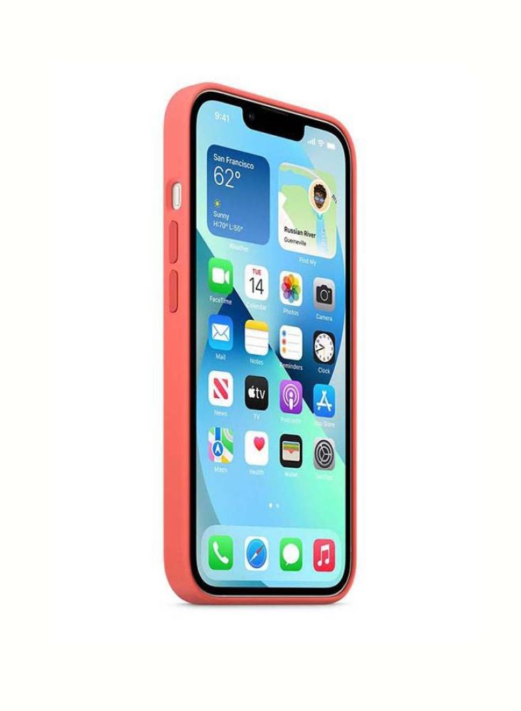 غطاء حماية أبل iPhone 13 Silicone وردي