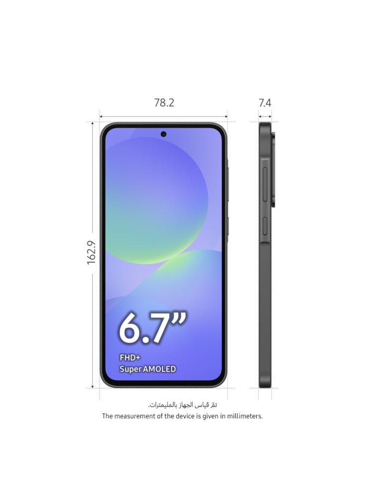 جوال سامسونج Galaxy A36 Awesome رام 8 جيجابايت 128 جيجابايت 5G شريحتين أسود