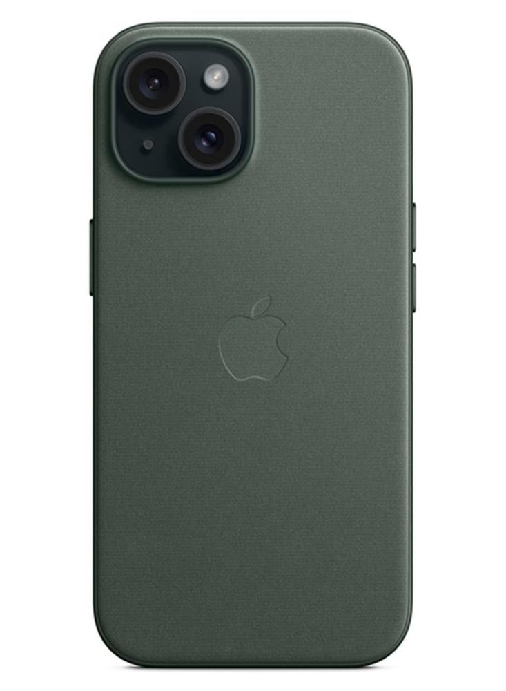 غطاء حماية أبل iPhone 15 FineWoven Evergreen