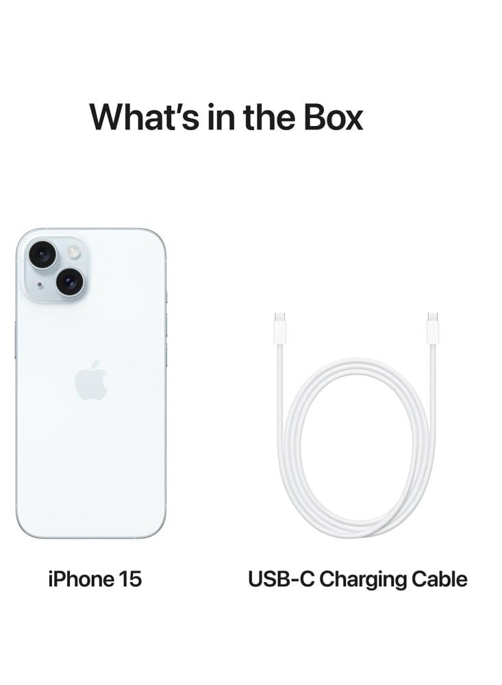 جوال أبل iPhone 15 256 جيجابايت 5G أزرق