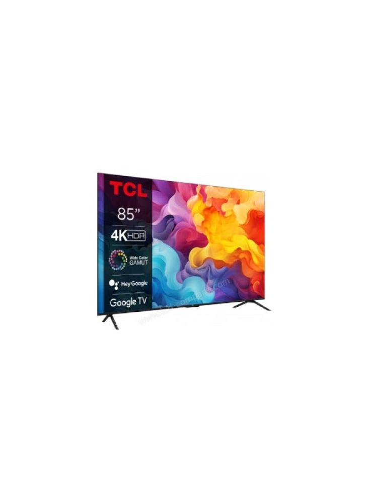شاشة تي سي إل 4K UHD HDR10 85 بوصة تيتانيوم