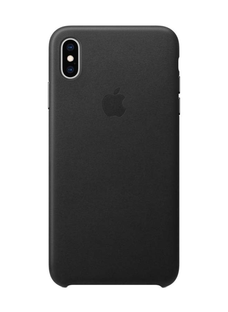 غطاء حماية أبل iPhone XS Max Leather أسود