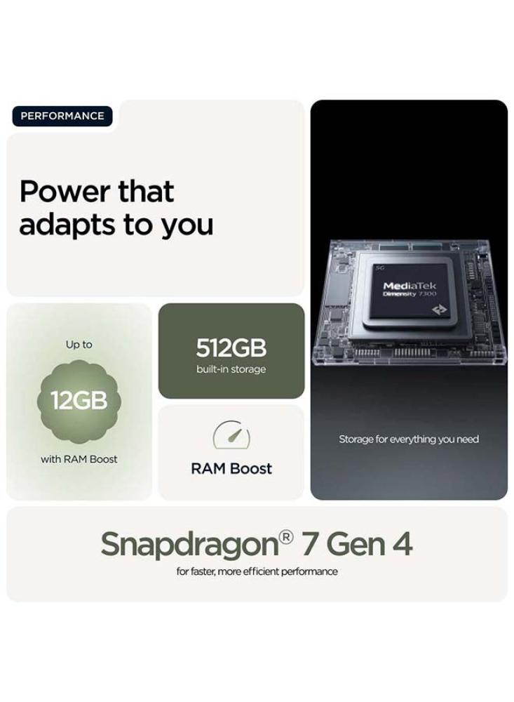 جوال موتورولا Edge 70 رام 12 جيجابايت 512 جيجابايت 5G شريحتين أخضر برونزي