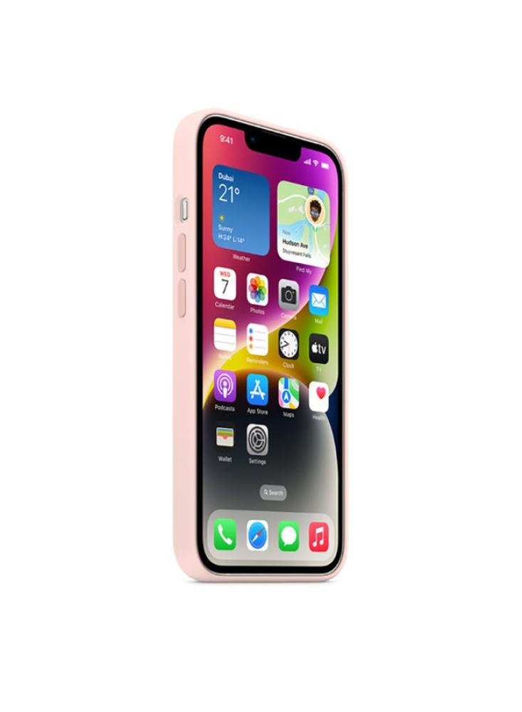 غطاء حماية أبل iPhone 14 Silicone وردي