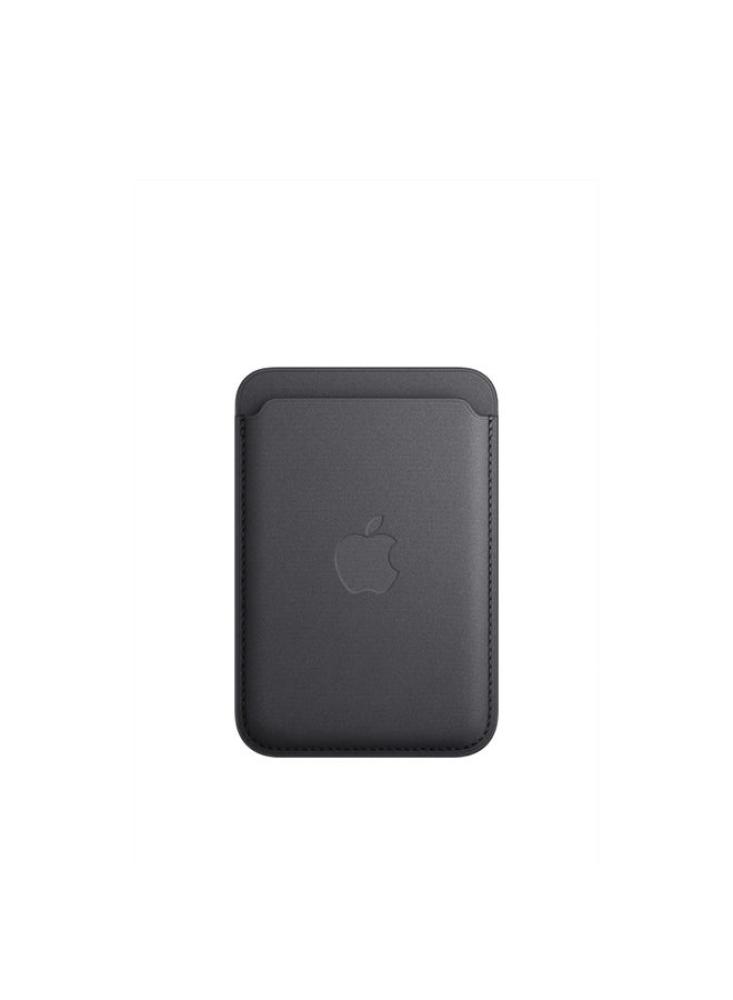 محفظة أبل iPhone FineWoven أسود