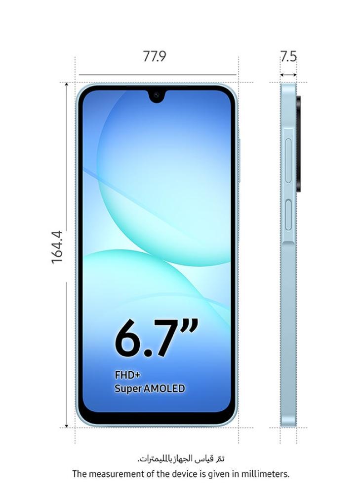 جوال سامسونج Galaxy A17 Light رام 4 جيجابايت 128 جيجابايت شريحتين أزرق