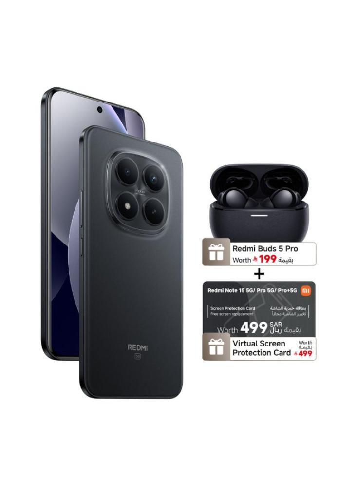 سماعات لاسلكية شاومي Note 15 Pro+ +eSIM رام 12 جيجابايت 512 جيجابايت 5G شريحتين أسود