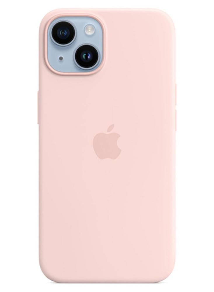 غطاء حماية أبل iPhone 14 Silicone وردي