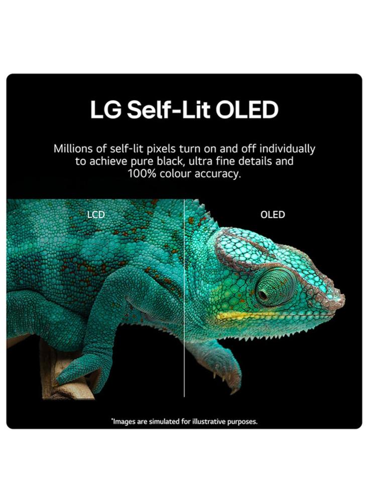 شاشة إل جي 4K Ultra HD OLED 65 بوصة أسود