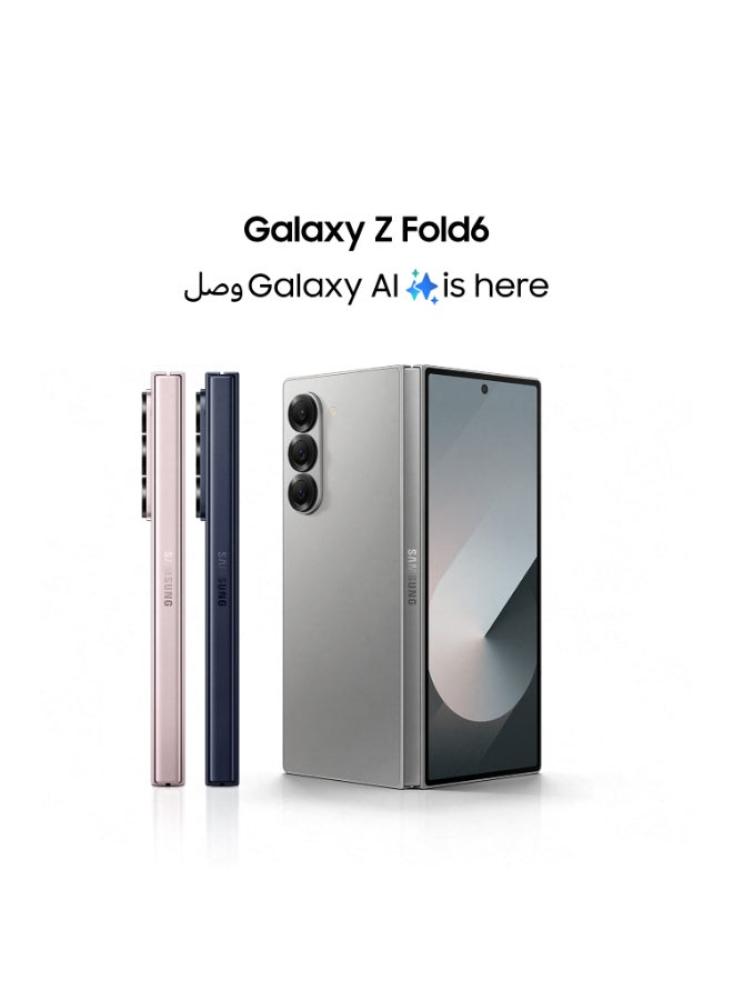 جوال سامسونج Galaxy Z Fold 6 رام 12 جيجابايت 256 جيجابايت 5G شريحتين فضي