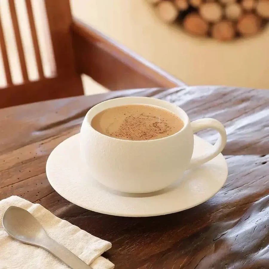 طقم فناجين وصحون سيراميك ياباني 110/280ML