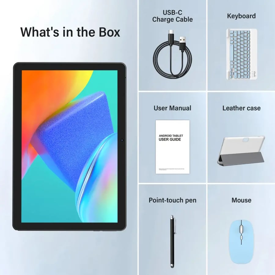 تابلت BAKEN 10” 64GB + كيبورد وماوس