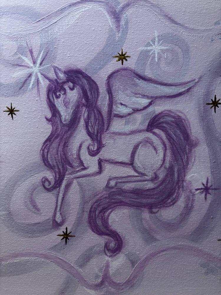 Stardust Unicorn painting