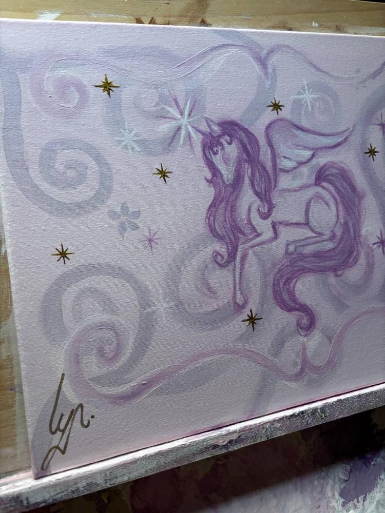 Stardust Unicorn painting