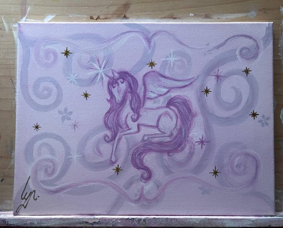 Stardust Unicorn painting