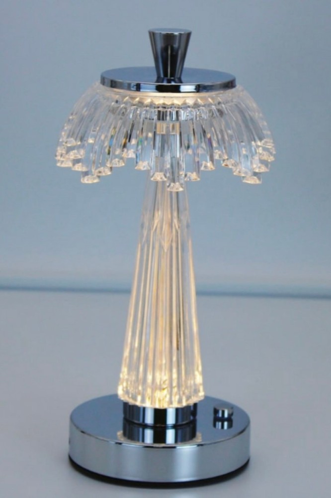 Transparent silver abjora with USB charger