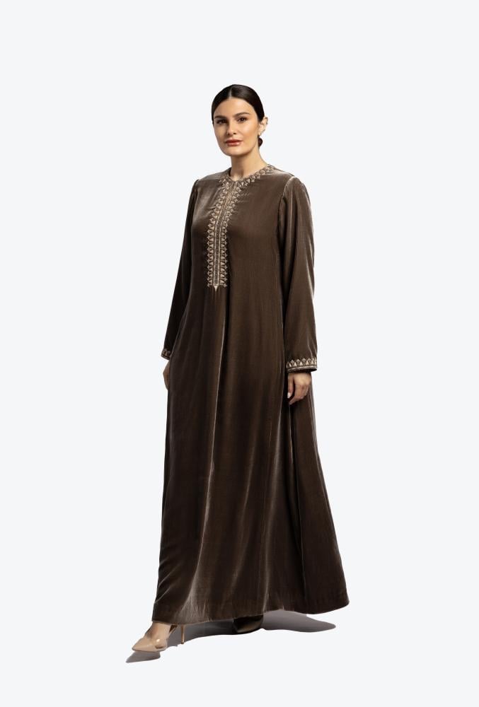 Velvet Thobe with Asiri Motifs