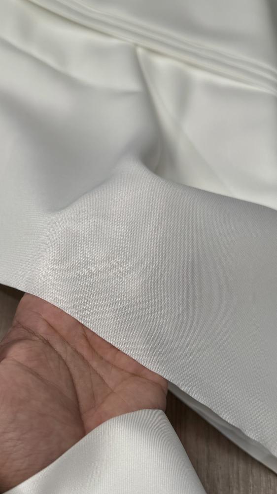 Fabric and width of formal dress - half stand