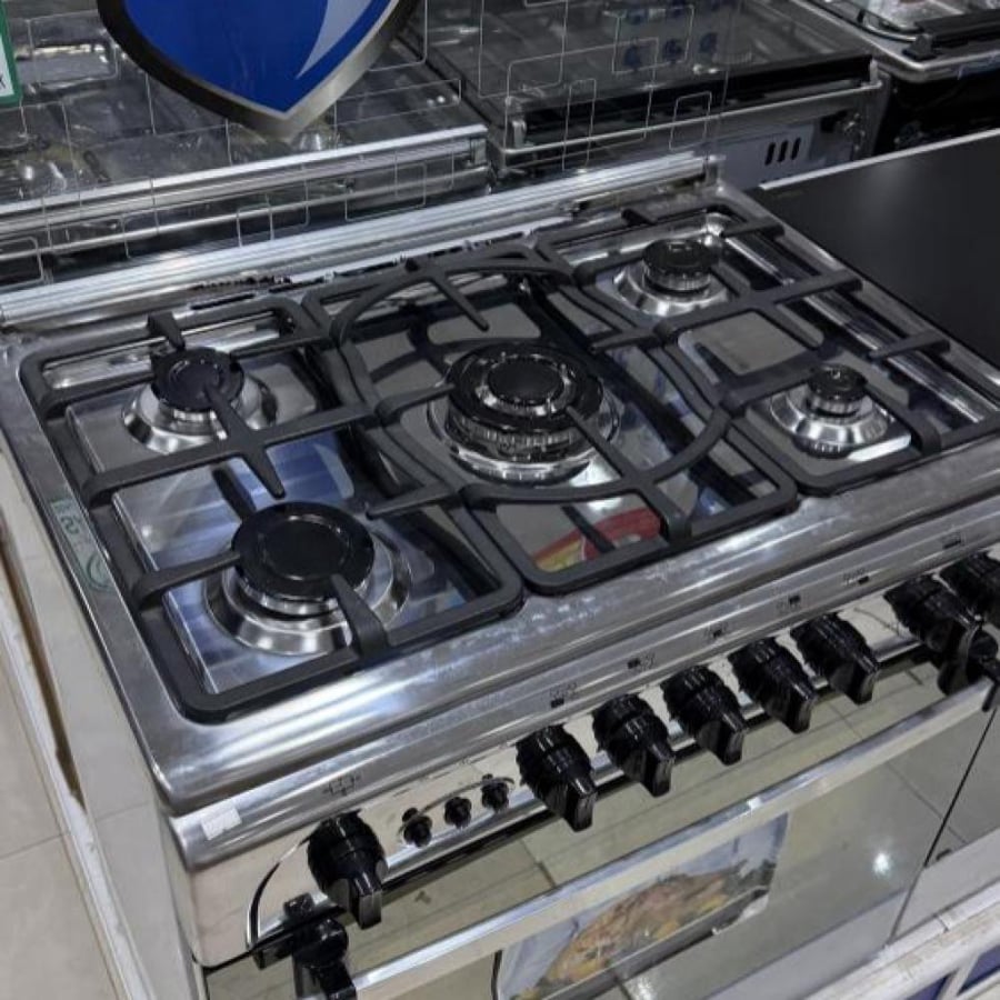 فرن ارنداس 5 عين 80*50 استيل فل سفتي - EC855SFZ
