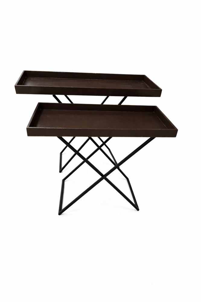Brown color hospitality tables