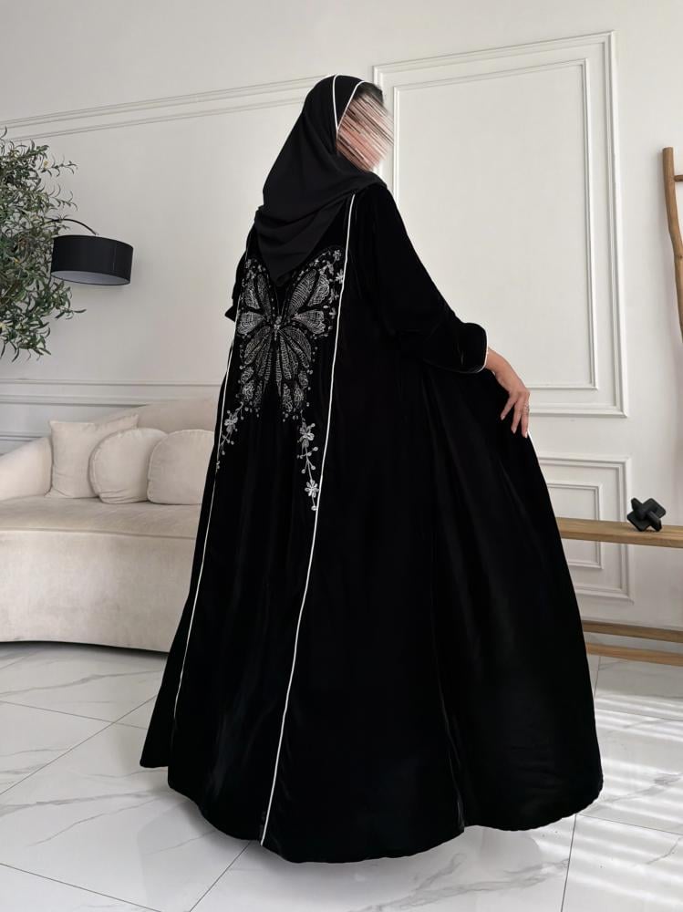 مخمل تطريز بالخلف