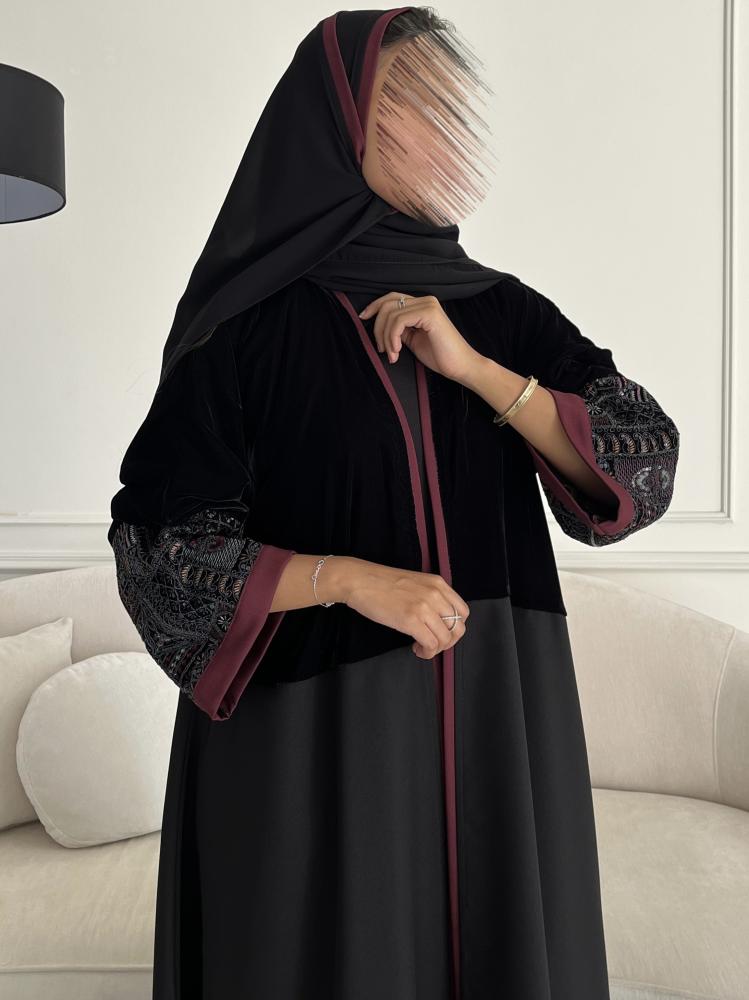 مخمل تطريز بالكم