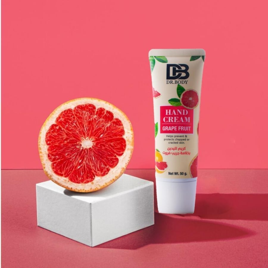 Thai hand cream with high moisturizing properties and grapefruit extract helps to soften, repair, and deeply nourish the skin and works to protect the skin from daily environmental stresses 50 grams
