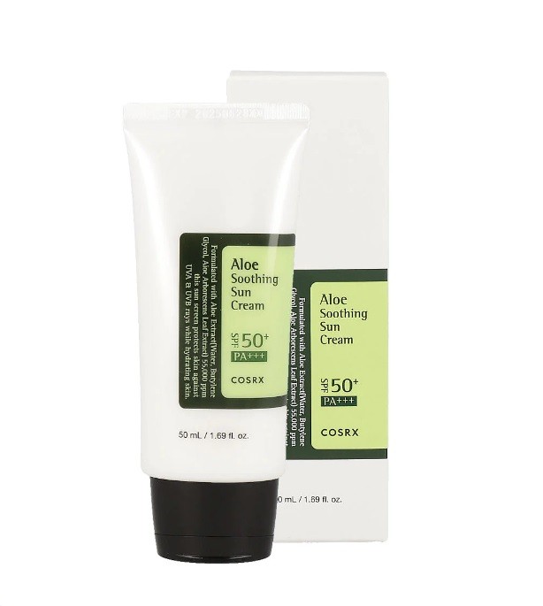 كريم شمسي مهدئ بخلاصة الصبار +SPF 50 من كوزركس 50 مل #أكثر مبيعًا
