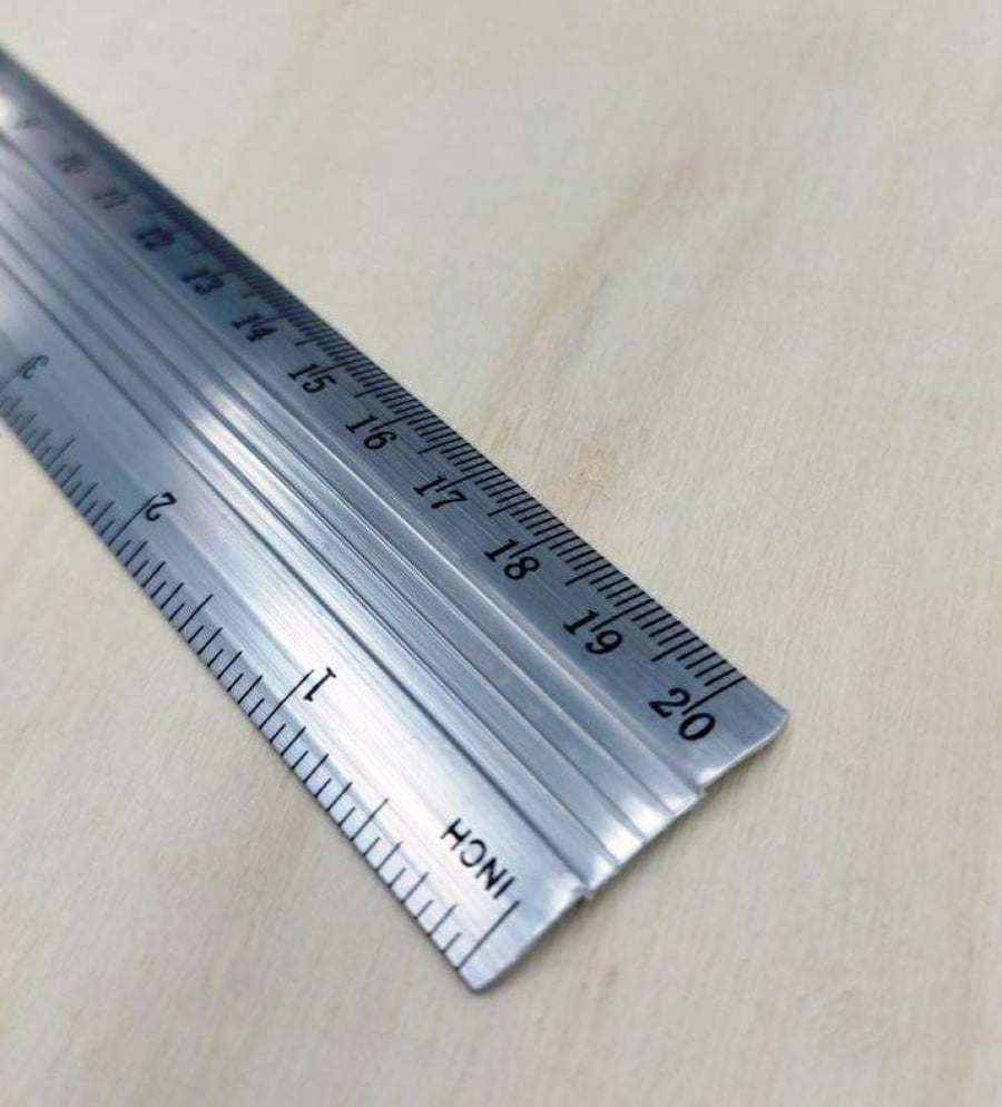 Aluminum rulers 20 cm graduated