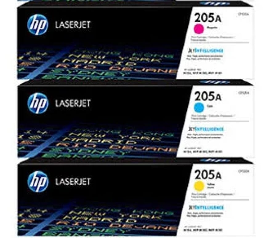 Color HP 205A printer ink