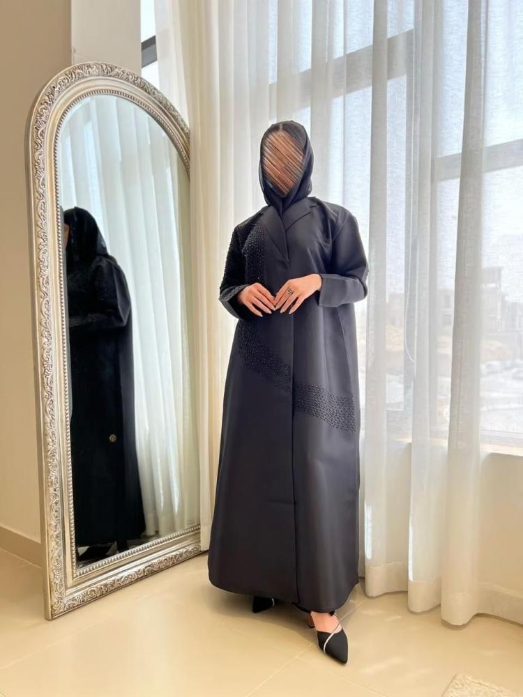 عباية قصة بليزر قماش تفتة كوبرا شك متدرج