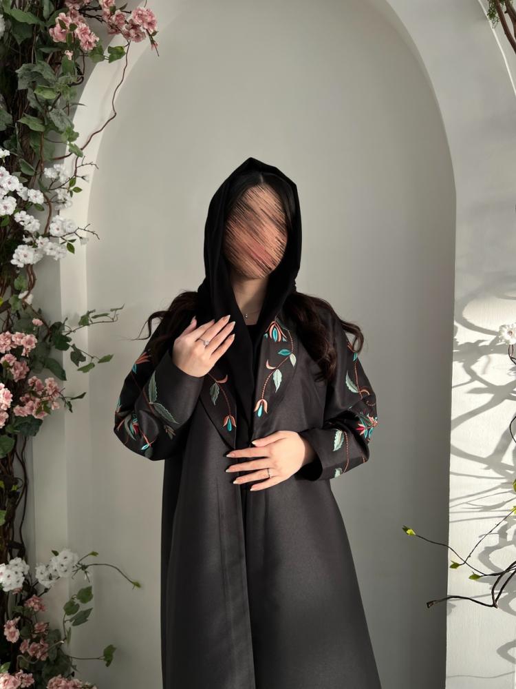 Blazer with cobra fabric, floral embroidery