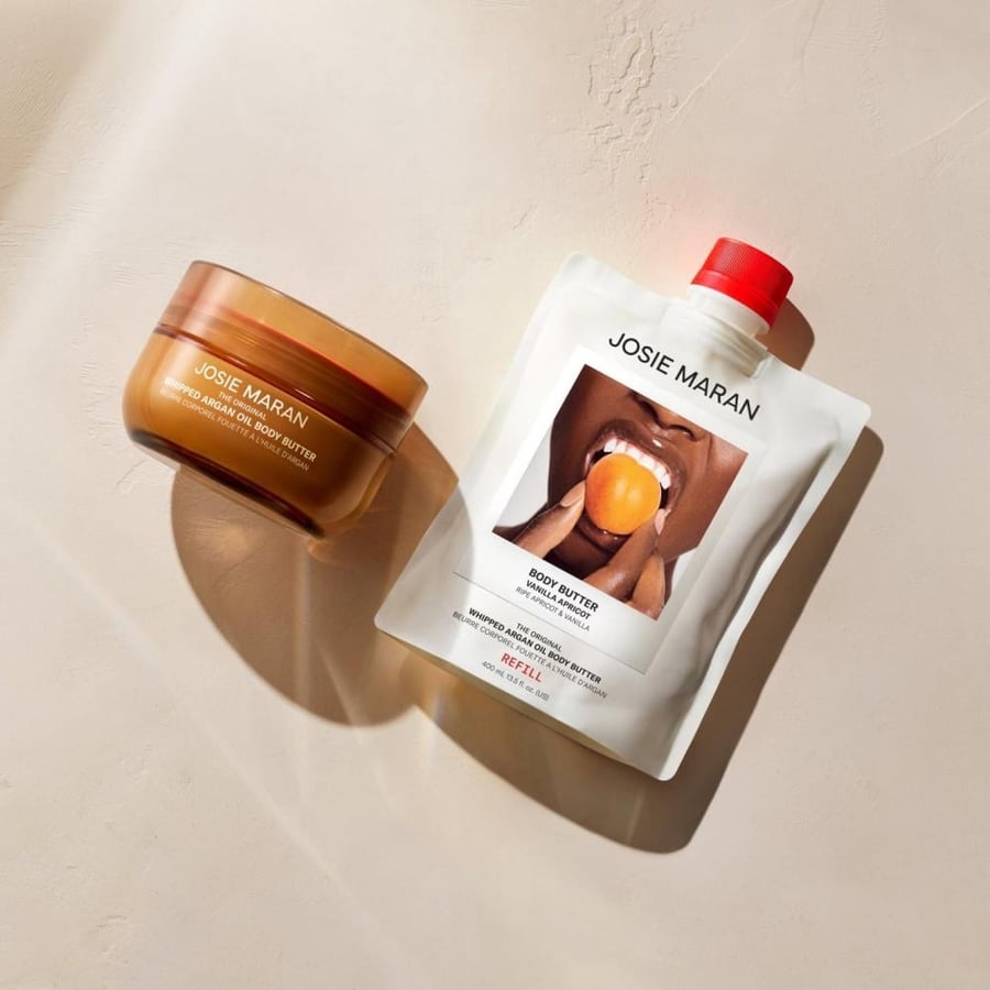 زبدة الجسم جوسي ماران المخفوقة بزيت الأرغان من جوزي ماران (Josie Maran) - برائحة فانيليا مشمش (Vanilla Apricot)