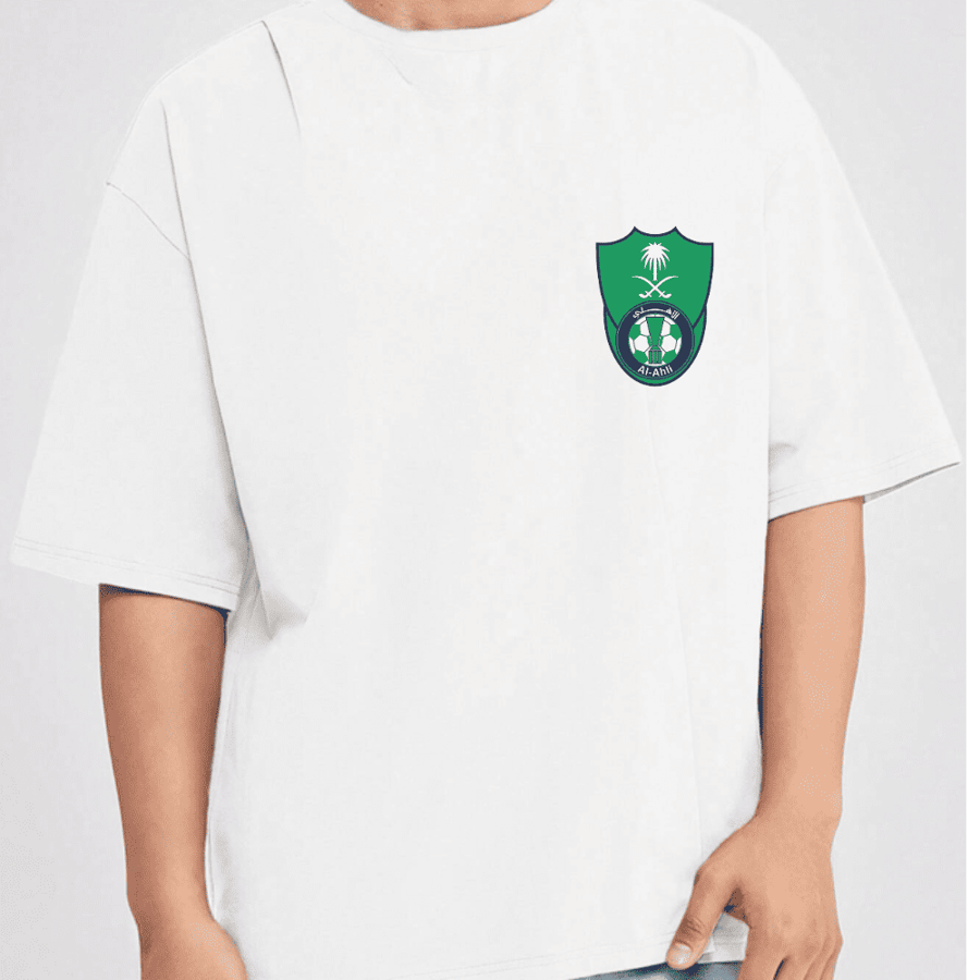 T-shirt design Al-Ahli club size large (oversized)