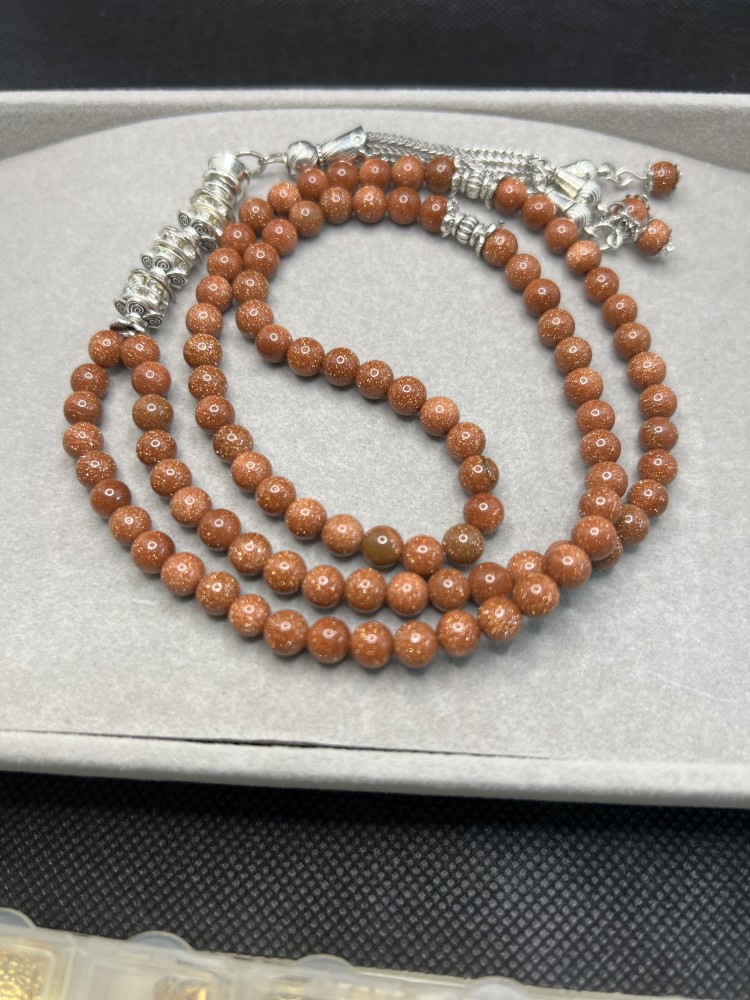 مسبحة 100خرزة مقاس 6mm