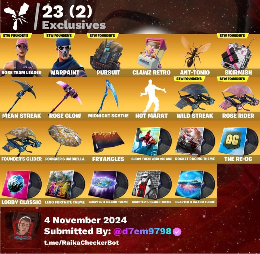 Zombie mode + rare X + new battle pass purchased + 72 skins