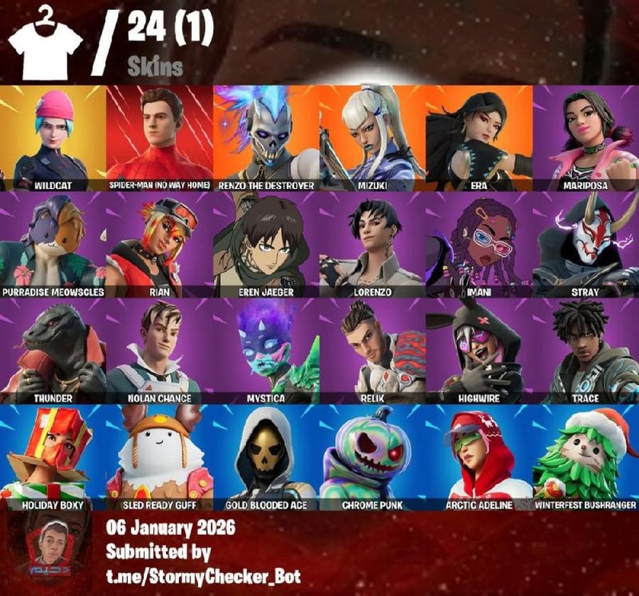 Wildcat account + Eren Attack on Titans + lifetime warranty