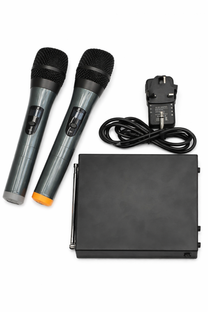 مايكروفون لاسلكي مزدوج U660 SUNGER – نظام VHF احترافي بمدى 80 متر