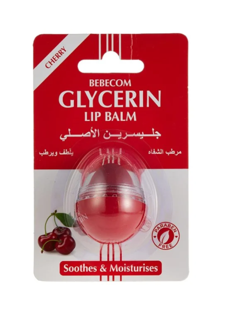 جليسرين - بيبيكوم مرطب الشفاه بالكرز ، 10 جم