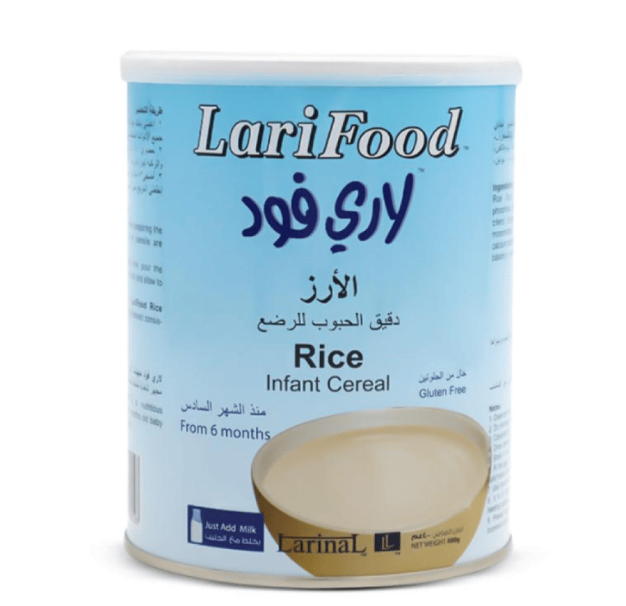 لاري فود الارز بالحليب من الشهر السادس - 400 جم