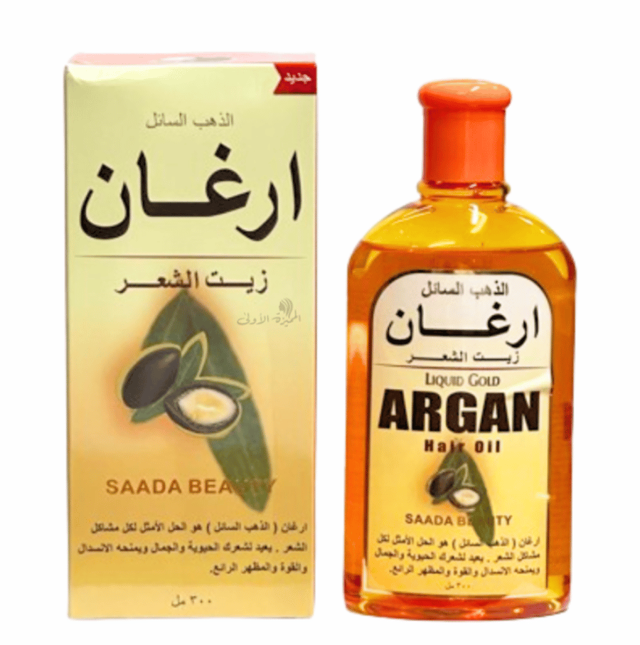 زيت الشعر ارغان الذهب السائل من سعادة بيوتي 300 مل