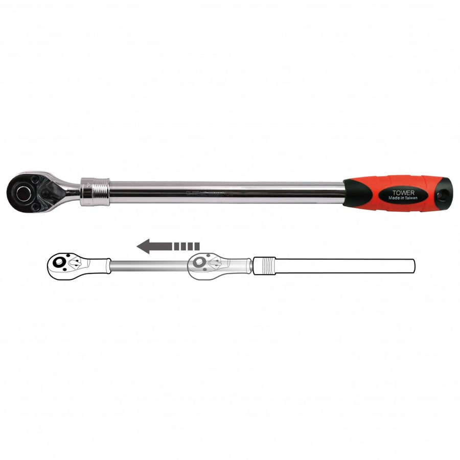 Extendable Ratchet Handle 1/2" 6-8