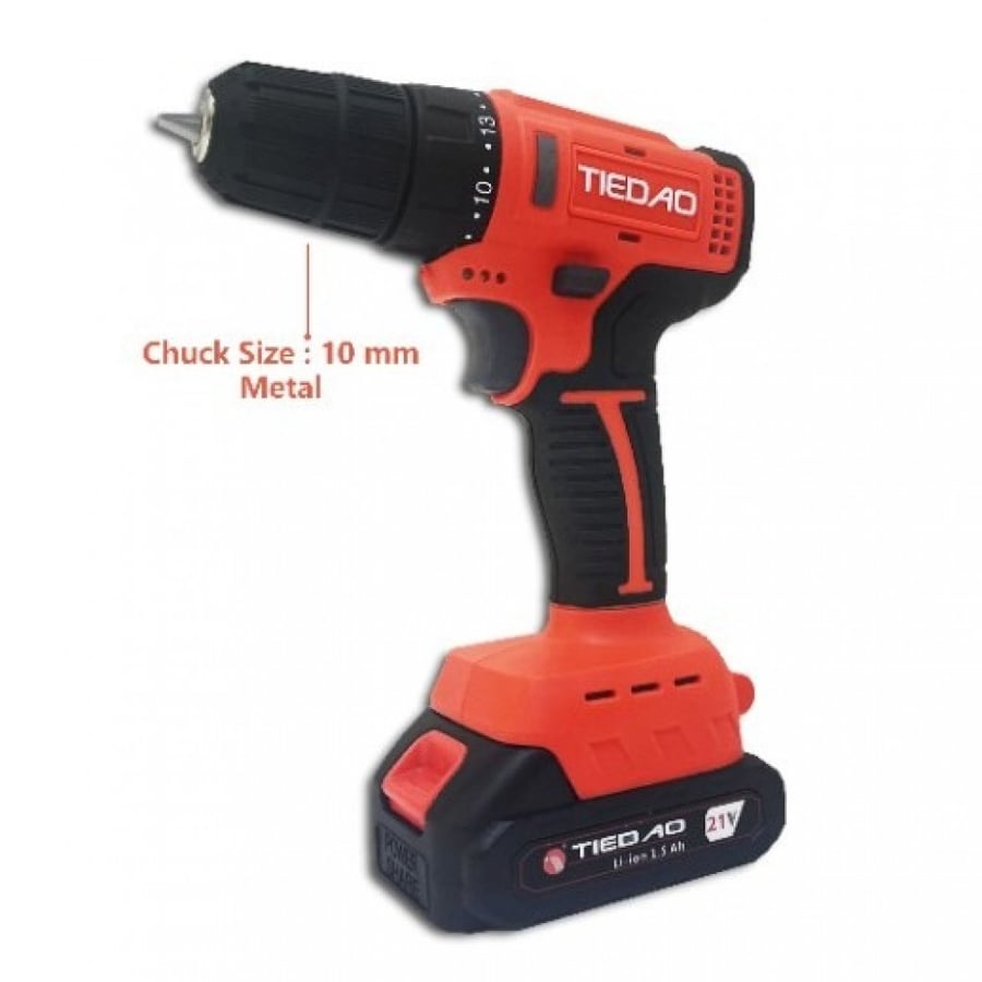 10 mm Cordless Hammer Drill 21 V BRUSHLESS TDT18010H TIEDAO