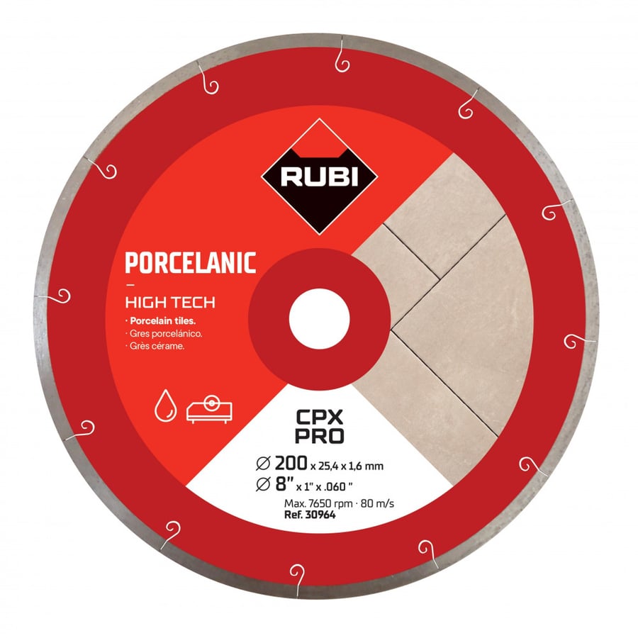 Porcelain Tiles Diamond Blade 200 mm PRO RUBI
