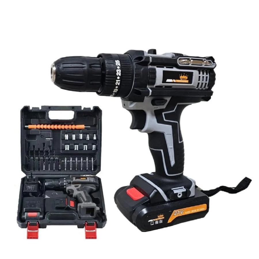 Battery Drill 21V With Accessories Empire