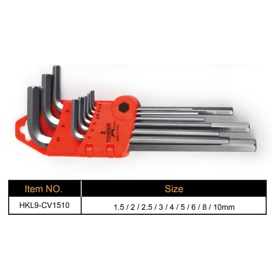 Long Hex Key Set 9 Pcs